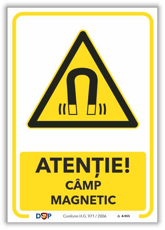 A055 ATENTIE CAMP MAGNETIC
