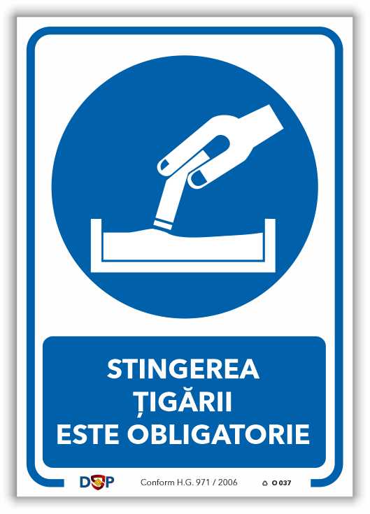 O037 STINGEREA TIGARII ESTE OBLIGATORIE