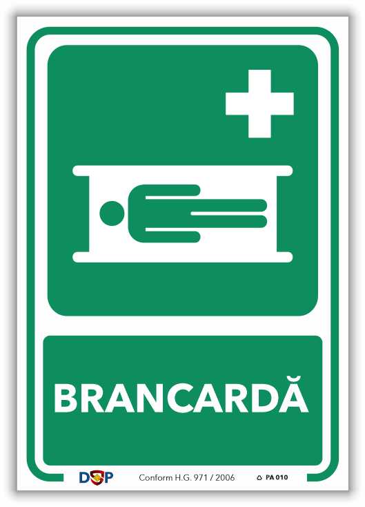 Indicator DUȘ DE BRANCARDĂ SECURITATE PA