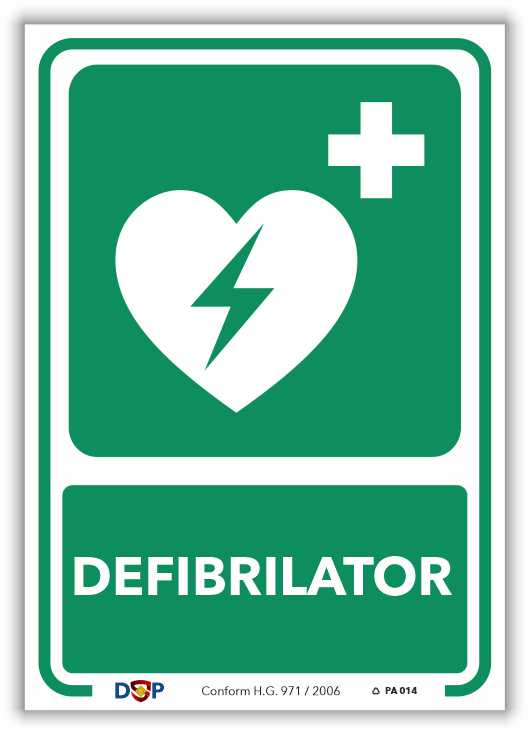 Indicator DEFIBRILATOR DE URGENȚĂ
