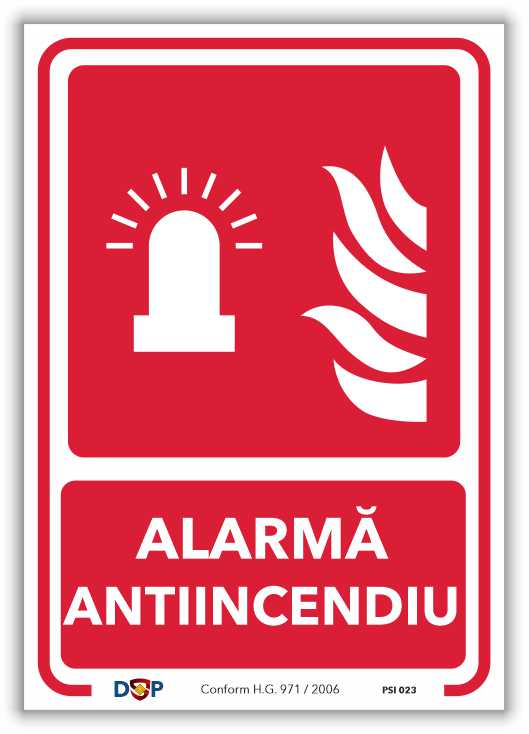 PSI023 ALARMA ANTIINCENDIU